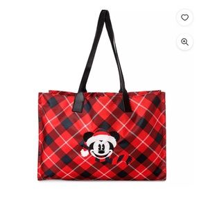 Mickey Mouse Plaid Tote Bag